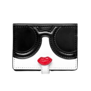 Alice + Olivia Stace Face leather Card Holder.